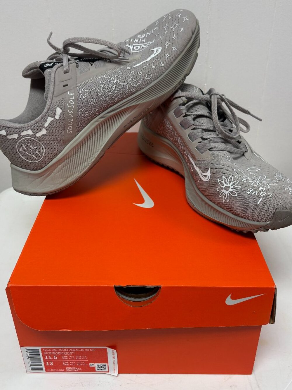 Nike Air Zoom Pegasus 38 Nathan Bell A.I.R. Run To A Magical Place, Size 11.5